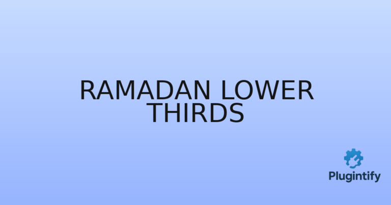 Read more about the article Ramadan Lower Thirds