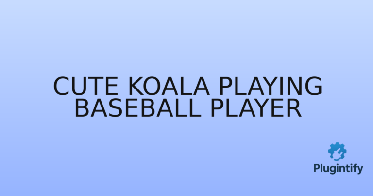 Read more about the article Cute Koala Playing Baseball Player