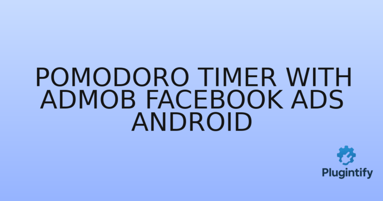 Read more about the article Pomodoro Timer with AdMob Facebook Ads Android