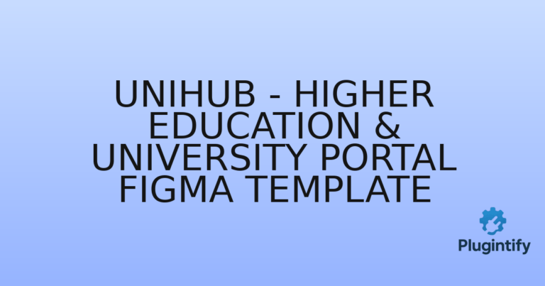 Read more about the article UniHub – Higher Education & University Portal Figma Template