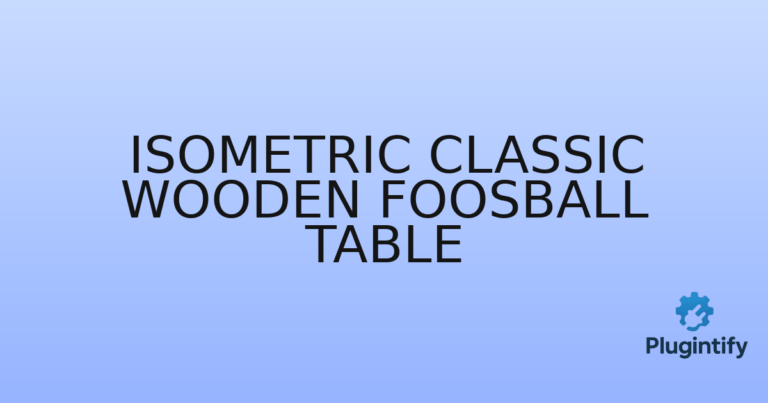 Read more about the article Isometric Classic Wooden Foosball Table