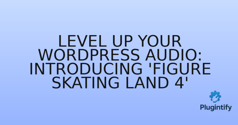 Read more about the article Level Up Your WordPress Audio: Introducing ‘Figure Skating Land 4’