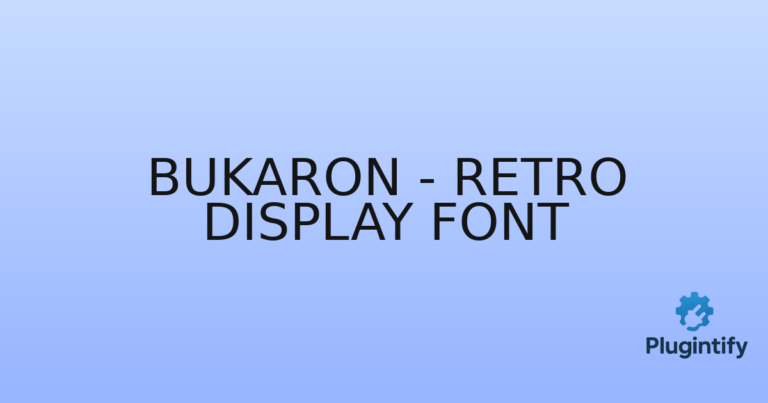 Read more about the article Bukaron – Retro Display Font