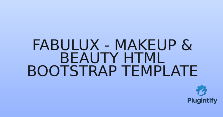 Read more about the article Fabulux – Makeup & Beauty HTML Bootstrap Template