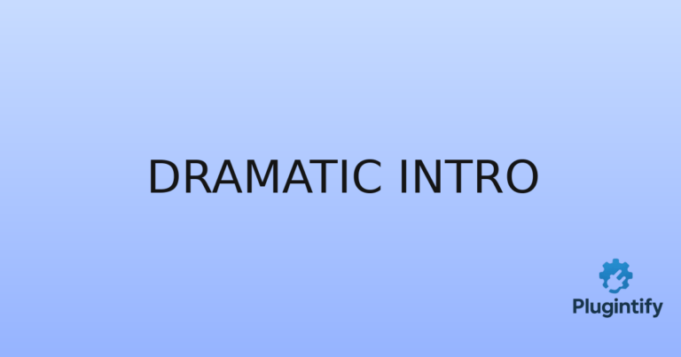 Read more about the article Dramatic Intro