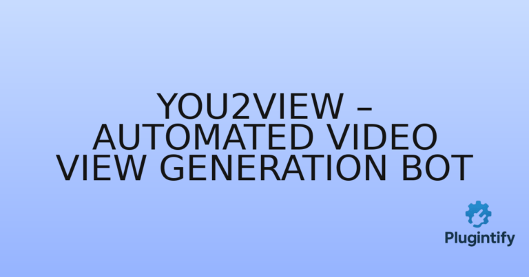 Read more about the article You2View – Automated Video View Generation Bot