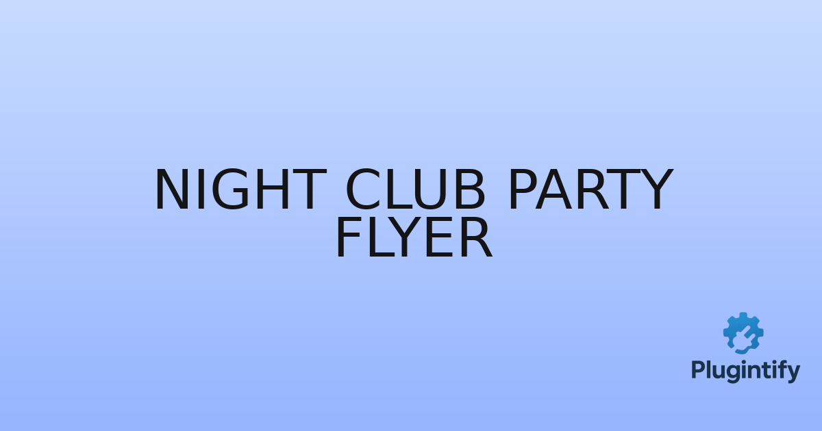 You are currently viewing Night Club Party Flyer