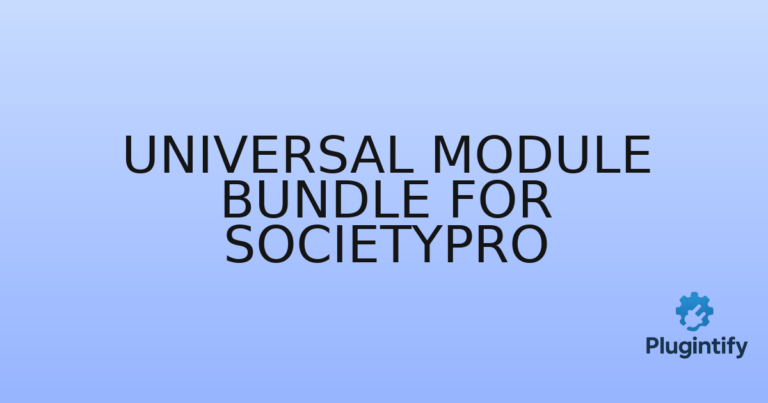 Read more about the article Universal Module Bundle For SocietyPro
