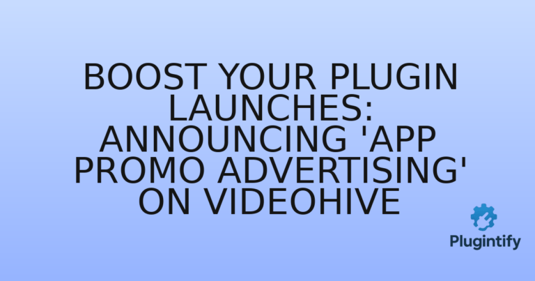 Read more about the article Boost Your Plugin Launches: Announcing ‘App Promo Advertising’ on Videohive