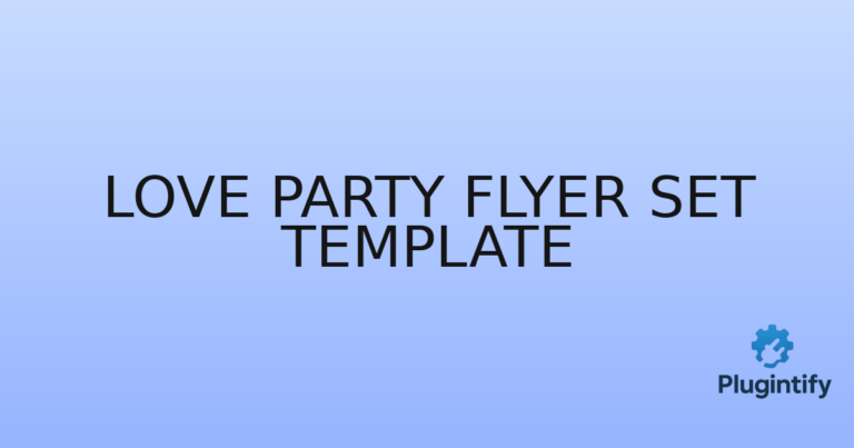 Read more about the article Love Party Flyer Set Template
