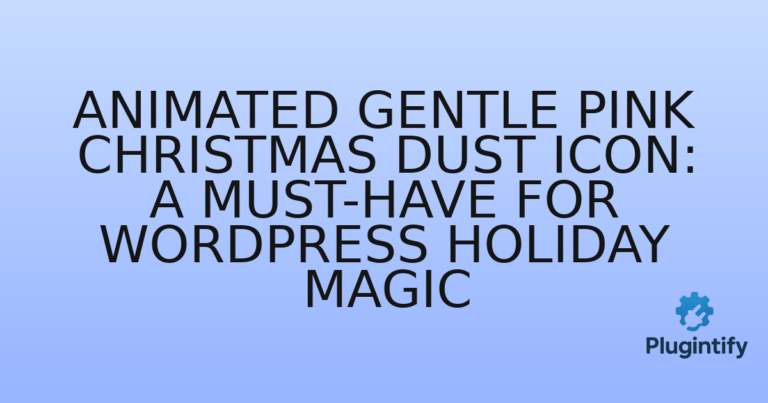 Read more about the article Animated Gentle Pink Christmas Dust Icon: A Must-Have for WordPress Holiday Magic