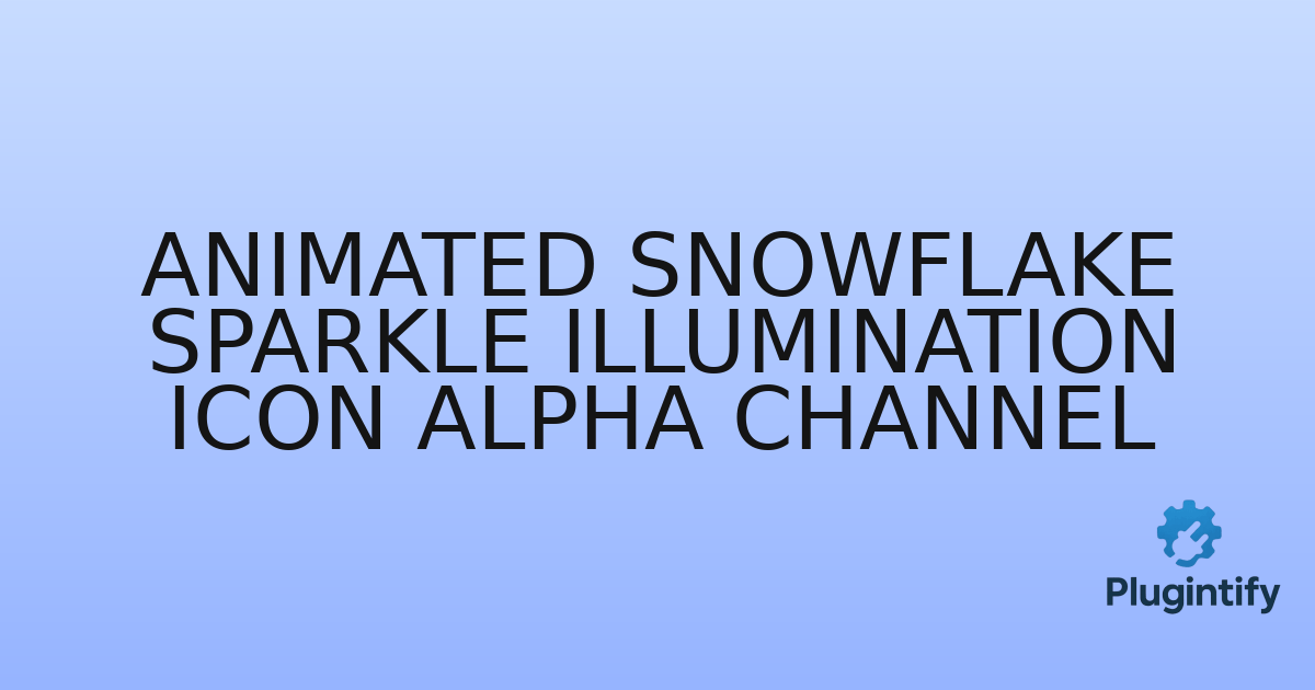 You are currently viewing Animated Snowflake Sparkle Illumination icon Alpha Channel