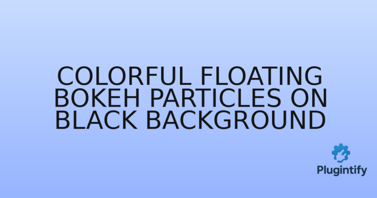 Read more about the article Colorful Floating Bokeh Particles on Black Background