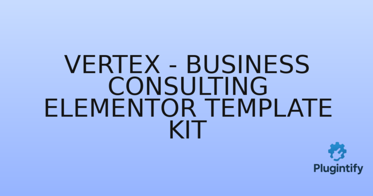 Read more about the article Vertex – Business Consulting Elementor Template Kit