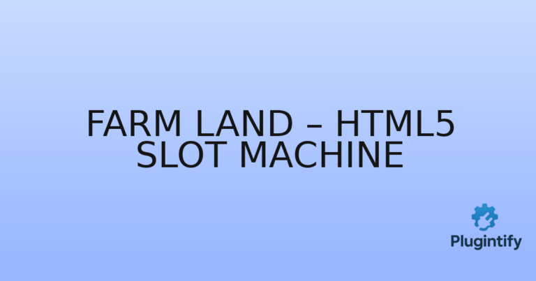 Read more about the article Farm Land – HTML5 Slot Machine