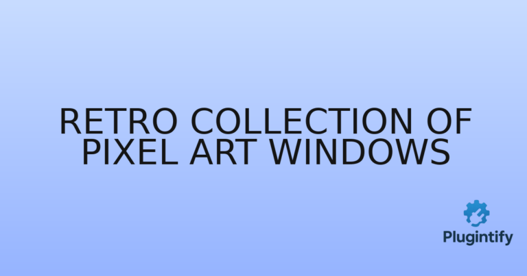 Read more about the article Retro Collection of Pixel Art Windows