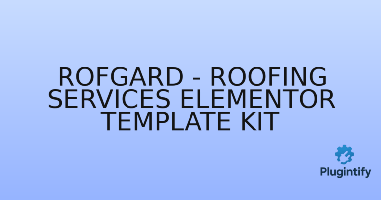 Read more about the article Rofgard – Roofing Services Elementor Template Kit