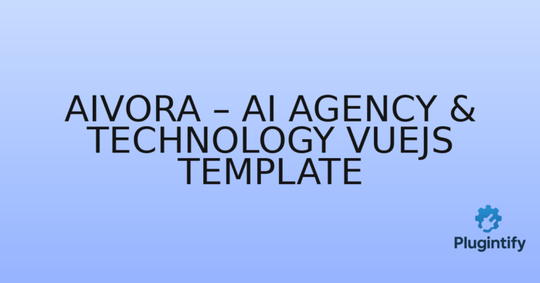Read more about the article Aivora – AI Agency & Technology VueJS Template