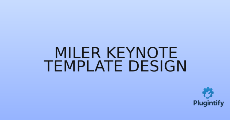 Read more about the article Miler Keynote Template Design