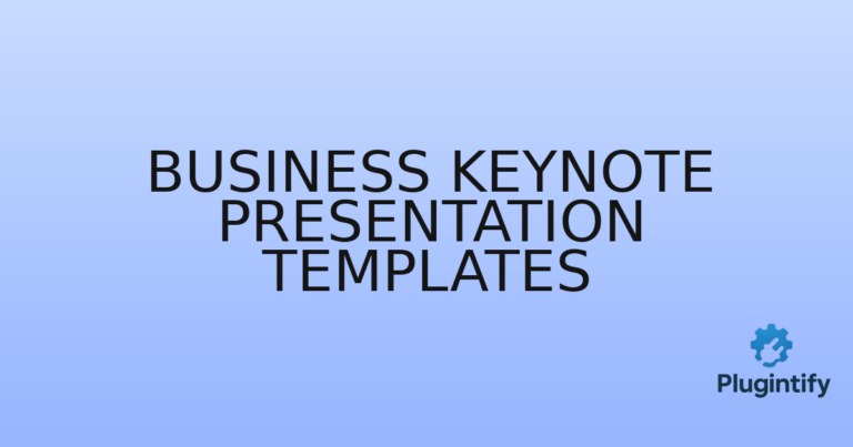 Read more about the article Business Keynote Presentation Templates