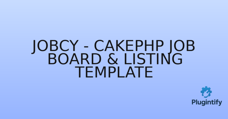 Read more about the article Jobcy – CakePHP Job Board & Listing Template