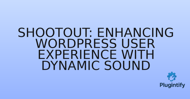 Read more about the article Shootout: Enhancing WordPress User Experience with Dynamic Sound