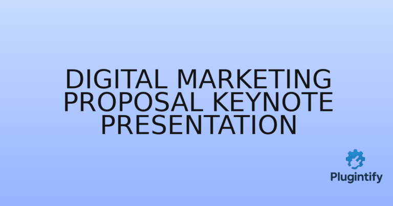 Read more about the article Digital Marketing Proposal Keynote Presentation