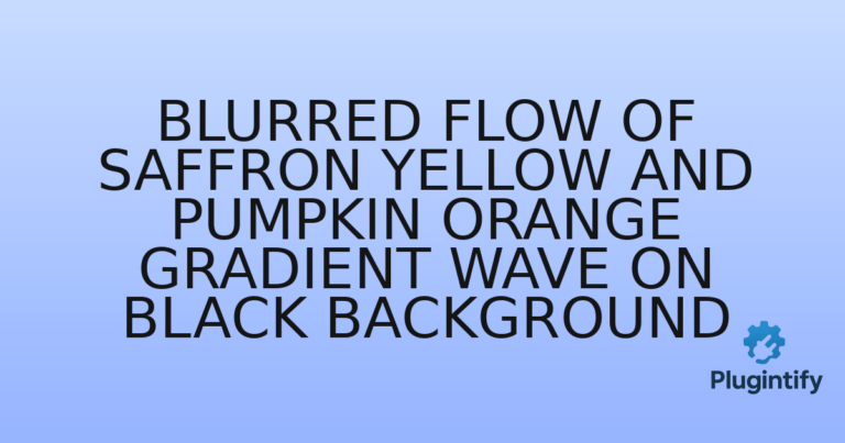 Read more about the article Blurred flow of saffron yellow and pumpkin orange gradient wave on black background