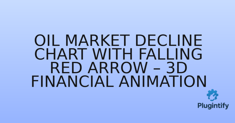 Read more about the article Oil Market Decline Chart with Falling Red Arrow – 3D Financial Animation