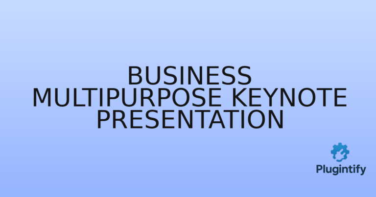 Read more about the article Business Multipurpose Keynote Presentation