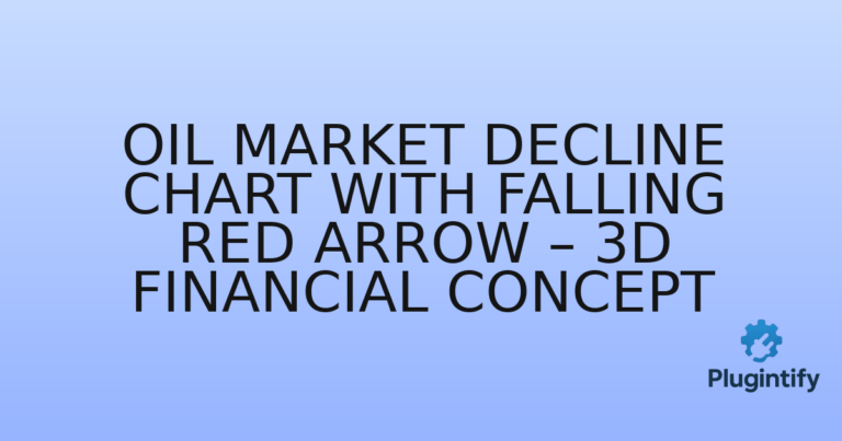 Read more about the article Oil Market Decline Chart with Falling Red Arrow – 3D Financial Concept