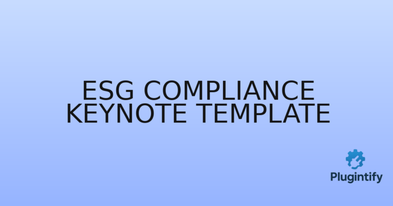 Read more about the article ESG Compliance Keynote Template