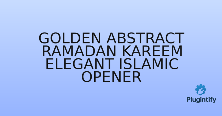 Read more about the article Golden Abstract Ramadan Kareem Elegant Islamic Opener