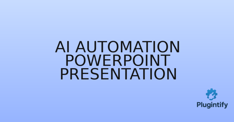 Read more about the article AI Automation PowerPoint Presentation
