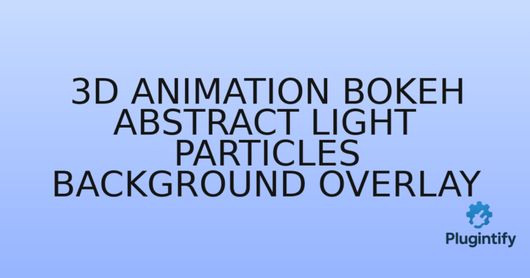 Read more about the article 3d Animation Bokeh Abstract Light Particles Background Overlay