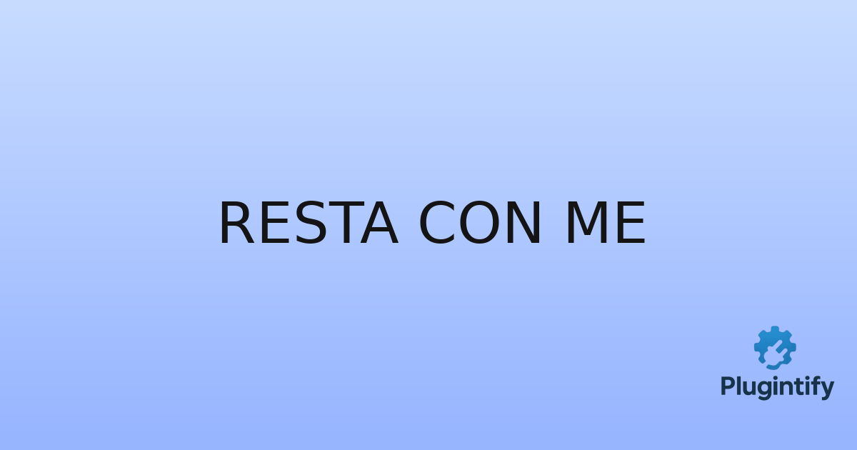 You are currently viewing Resta Con Me