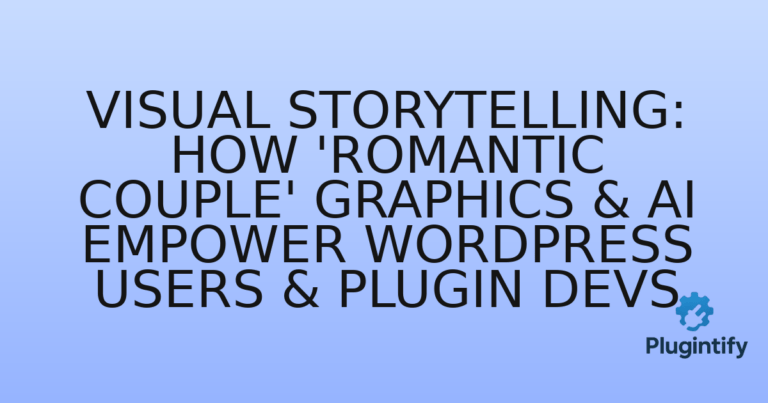 Read more about the article Visual Storytelling: How ‘Romantic Couple’ Graphics & AI Empower WordPress Users & Plugin Devs