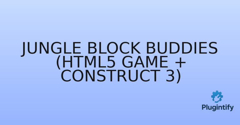 Read more about the article Jungle Block Buddies (HTML5 Game + Construct 3)