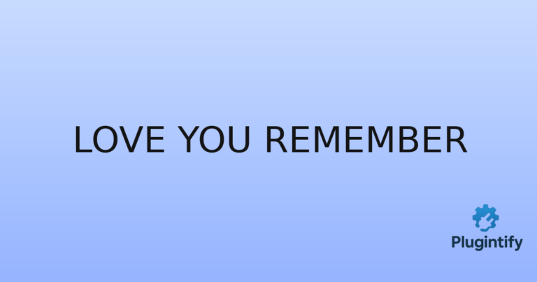 Read more about the article Love You Remember