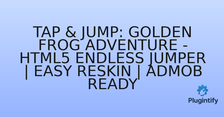 Read more about the article Tap & Jump: Golden Frog Adventure – HTML5 Endless Jumper | Easy Reskin | AdMob Ready