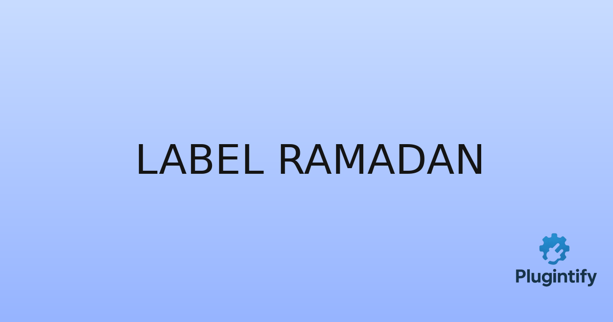 You are currently viewing Label Ramadan