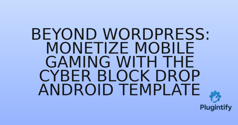 Read more about the article Beyond WordPress: Monetize Mobile Gaming with the Cyber Block Drop Android Template