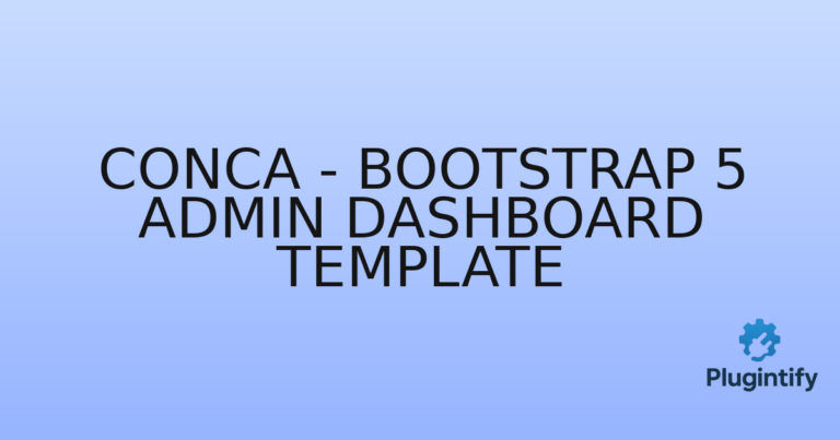Read more about the article Conca – Bootstrap 5 Admin Dashboard Template