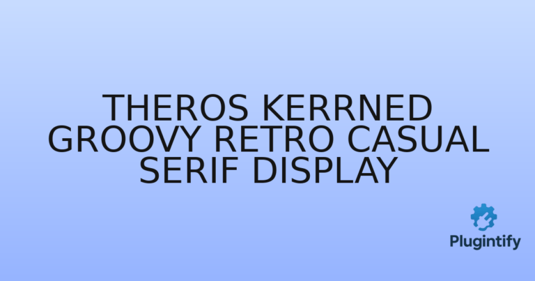 Read more about the article Theros Kerrned Groovy Retro Casual Serif Display