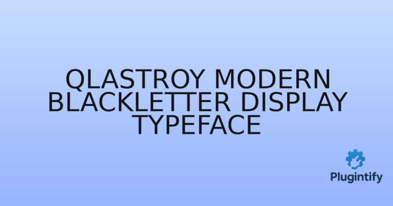 Read more about the article Qlastroy Modern Blackletter Display Typeface