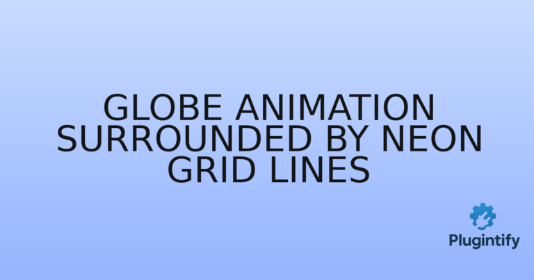 Read more about the article Globe Animation Surrounded by Neon Grid Lines