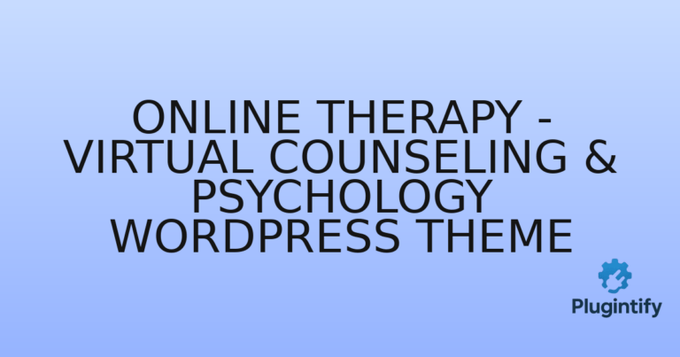 Read more about the article Online Therapy – Virtual Counseling & Psychology WordPress Theme