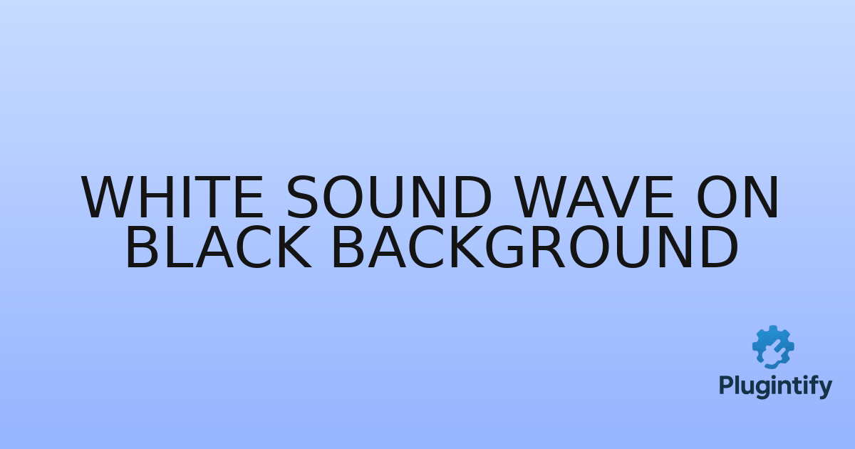 You are currently viewing White sound wave on black background