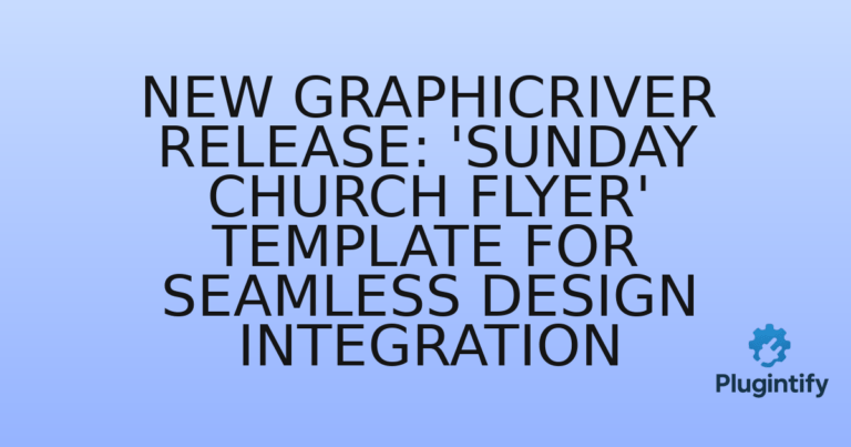 Read more about the article New GraphicRiver Release: ‘Sunday Church Flyer’ Template for Seamless Design Integration