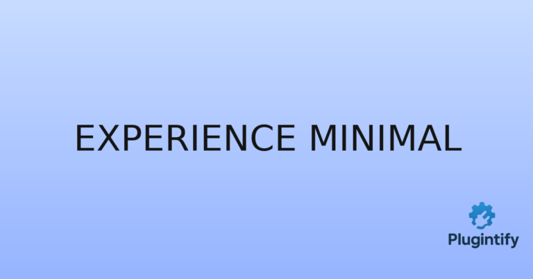 Read more about the article Experience Minimal